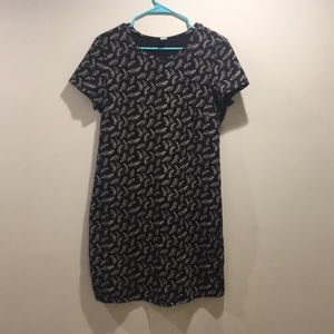 Black patterned dress